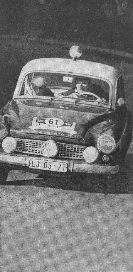 Jger/Weigert na Rallye Wartburg 1963